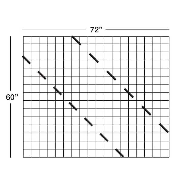 Unbranded - 60 in. x 72 in. Wild Hog Black Metal Stair Panel