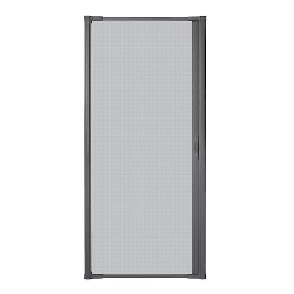 Andersen 36 In X 80 In Luminaire Charcoal Gray Single Universal Aluminum Gliding Retractable 2524