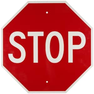 24 in. x 24 in. Reflective Aluminum Traffic Stop Sign