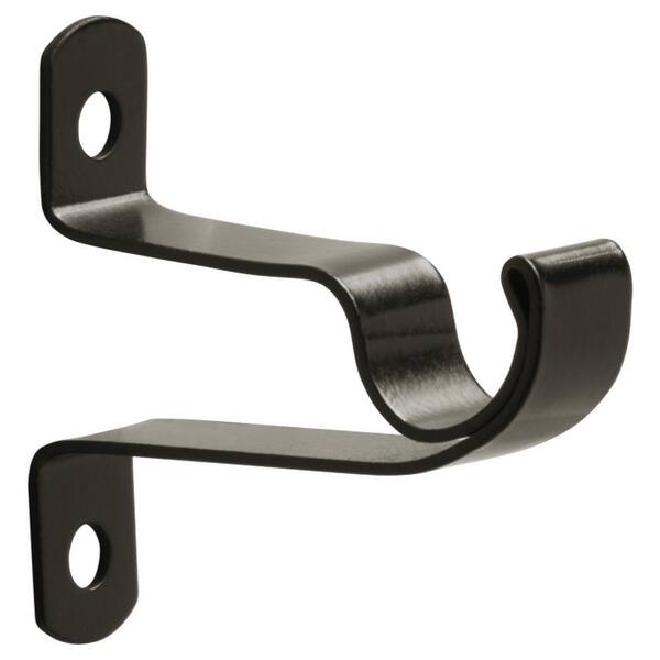 7 16 In Cafe Curtain Rod Bracket, Home Depot Curtain Rods And Brackets