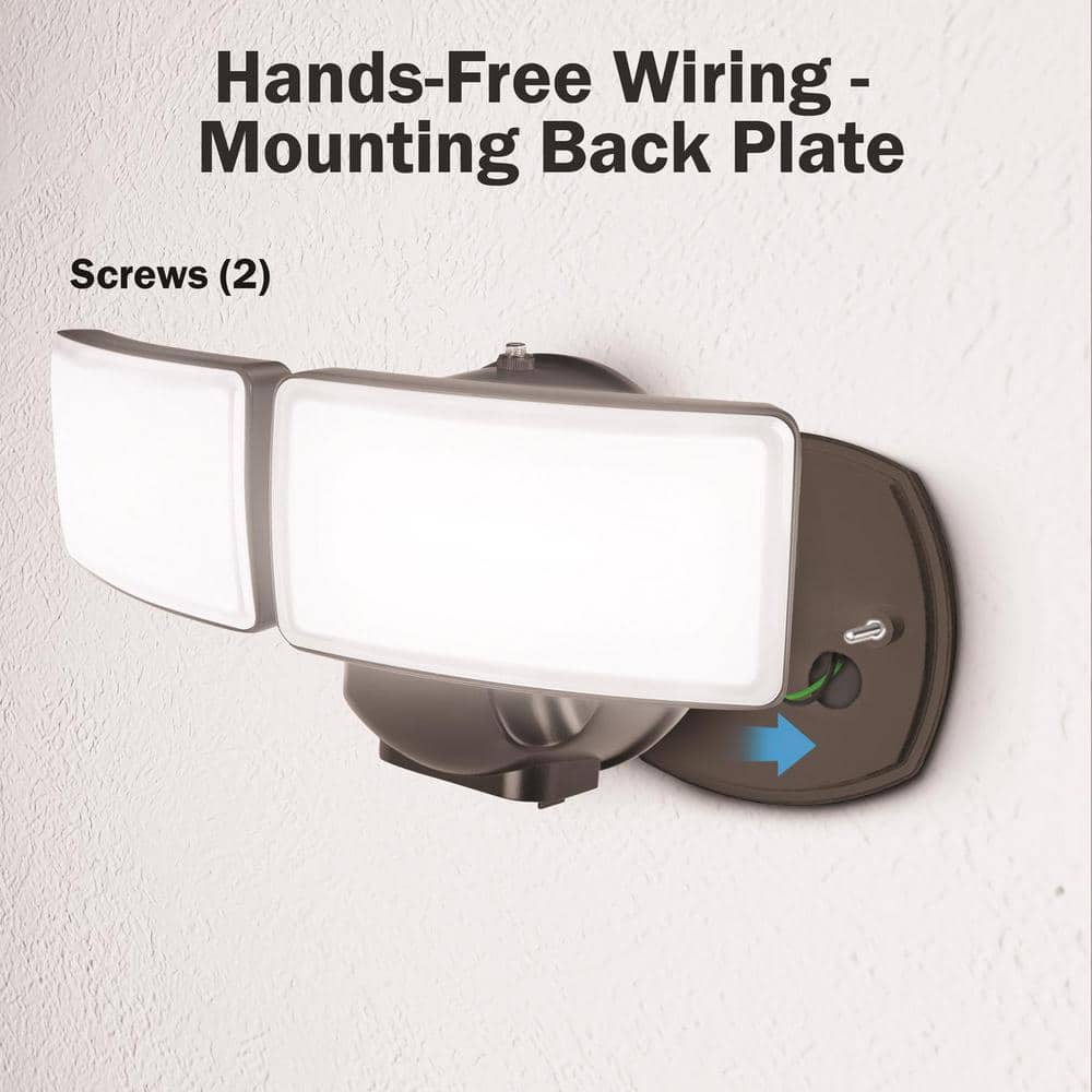 Feit Bronze Dual Head Motion-Sensing LED Security Light