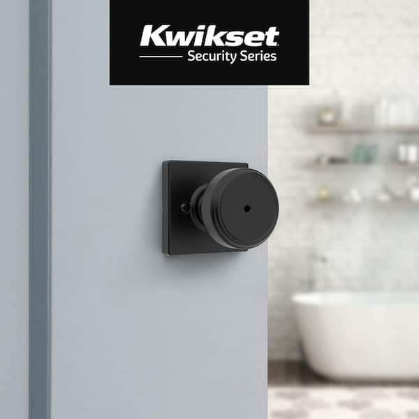 Maven Matte Black Square Bed/Bath Door Knob