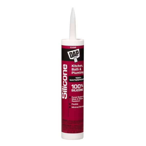 DAP Silicone 10.1 oz. Clear Kitchen and Bath Silicone Caulk