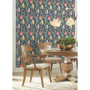 Canterbury Bells Unpasted Wallpaper (Covers 60.75 sq. ft.)