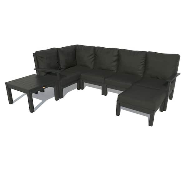 Highwood Bespoke Deep Seating 7Piece Plastic Outdoor Sectional Set