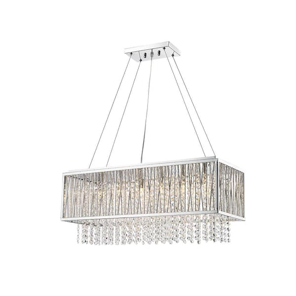 Georgia III 6-Light Chrome Crystal Chandelier