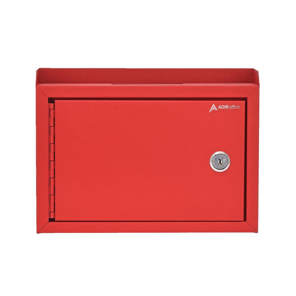 Medium Size Red Steel Multi-Purpose Suggestion Drop Box Mailbox