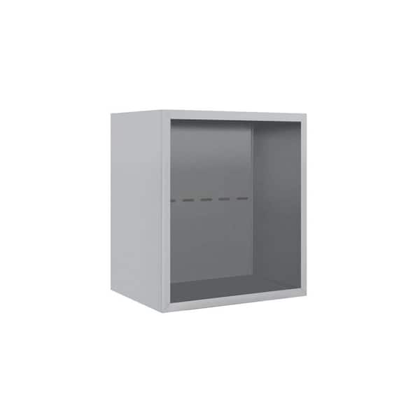 Salsbury Industries 3800 Series Surface Mounted Enclosure for Salsbury 3705 Single Column Unit in Aluminum