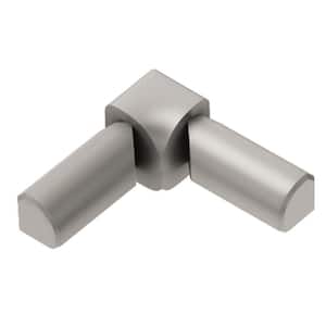 Rondec Satin Nickel Anodized Aluminum 3/8 in. x 1 in. Metal 90 Degree Double-Leg Inside Corner