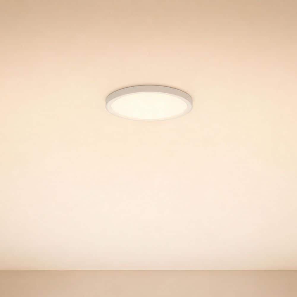 Savoy House 10 in. 20-Watt Modern White Integrated LED Flush Mount