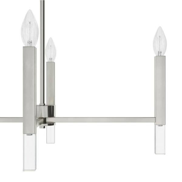 Hunter Sunjai 7-Light Brushed Nickel Traditional Led Chandelier
