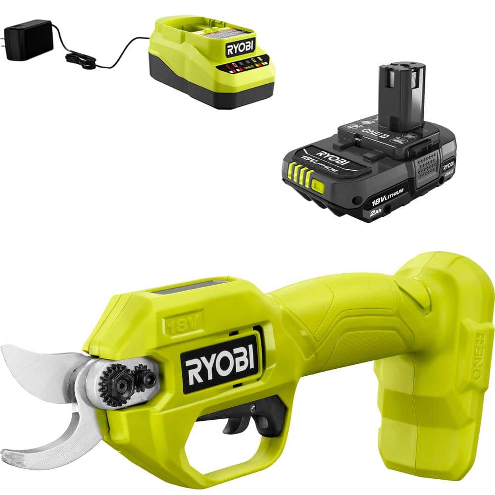 RYOBI ONE+ 18V Cordless Pruner with Ah Battery and Charger