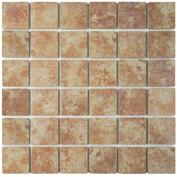 Merola Tile Take Home Tile Sample - Colorado Quad Mesa 6 in. x 6 in. Porcelain Mosaic
