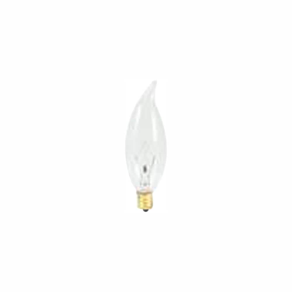 25-Watt Warm White Light CA10 (E12) Candelabra Screw Base, Dimmable Clear I