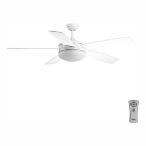 Fresno 60 in. Indoor Integrated LED White Modern Ceiling Fan with Remote for Living Room and Bedroom