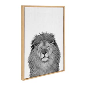 Sylvie "Lion" by Tai Prints Framed Canvas Wall Art