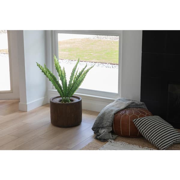 VINTAGE HOME 2.67 ft. Tall Artificial Faux Real Touch Real Touch Agava with Fiberstone Planter