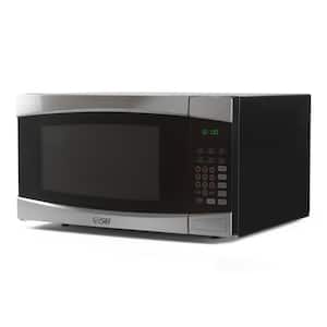 1.6 cu. ft. Countertop Microwave Stainless and Black
