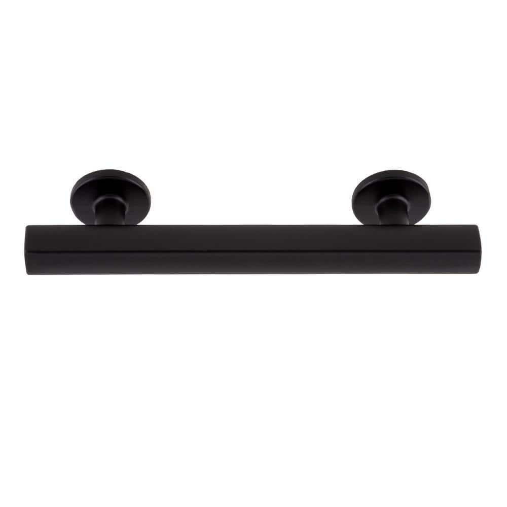 Flynn Matte Black 3-1/2" Center to Center Bar Pull