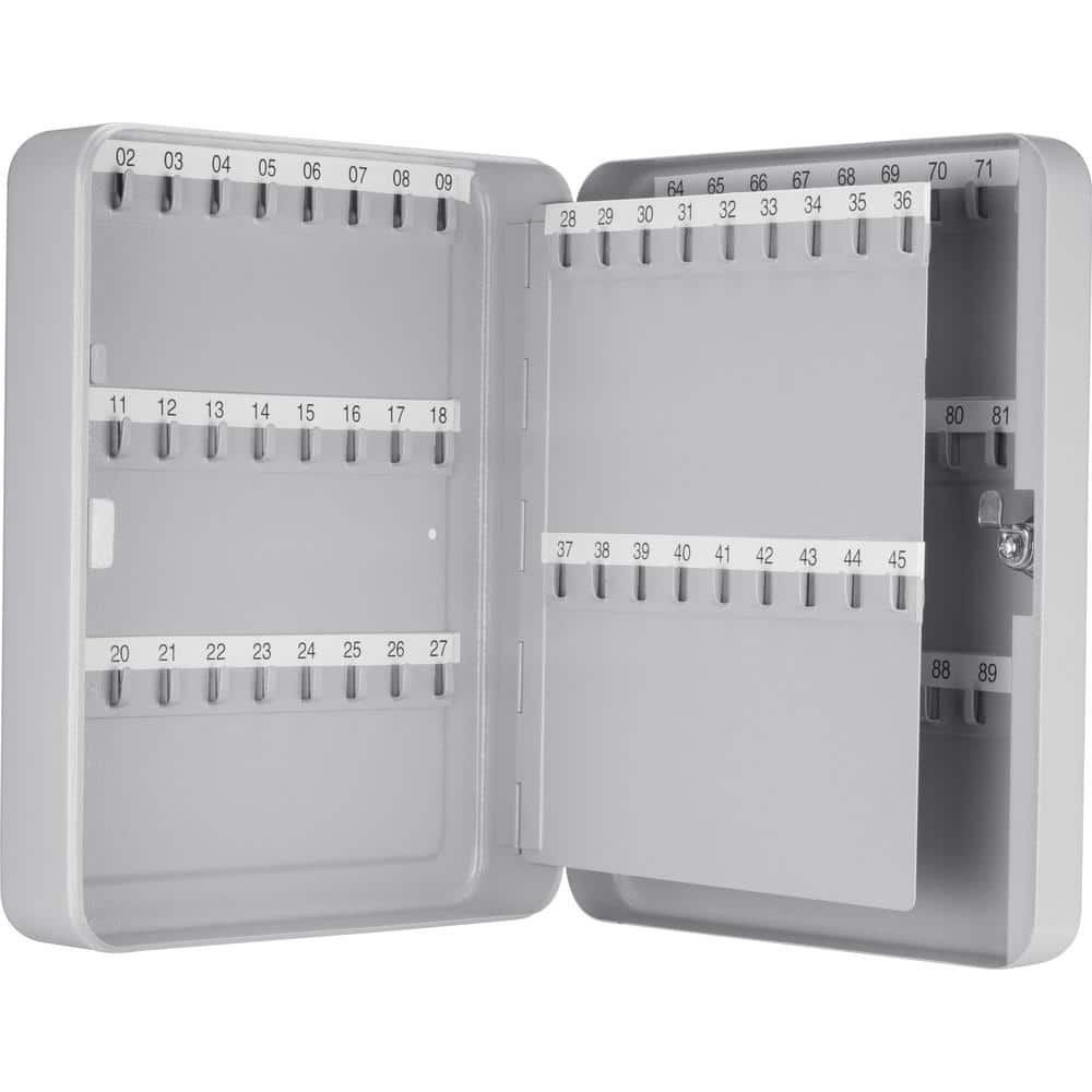 Gray Steel Wall Mount Key Cabinet with Key Lock