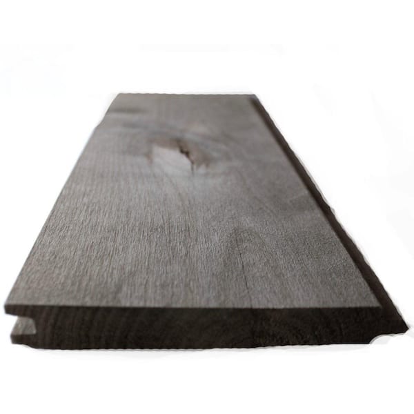 Unbranded Dingewood 1 in. x 6 in. x 8 ft. Driftwood Gray Weathered Alder Tongue and Groove Panel (7-Piece/Box)