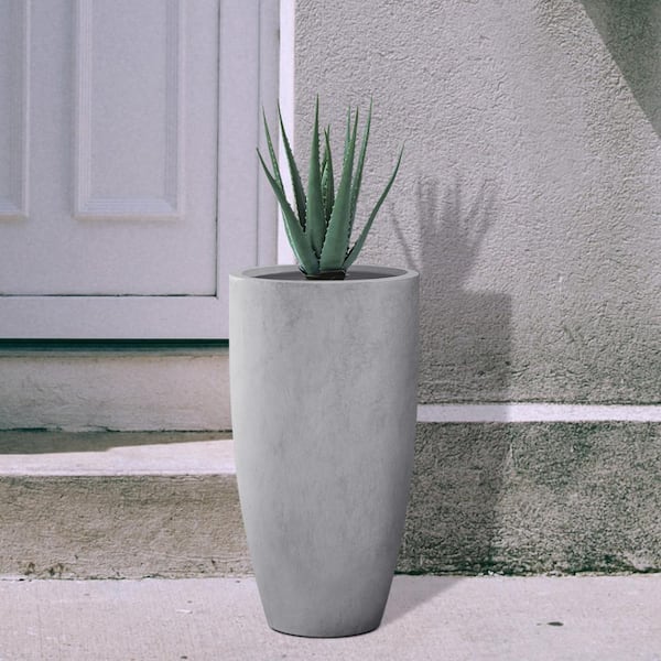 Flatform Charcoal Cement Indoor/Outdoor Planter Extra-Tall