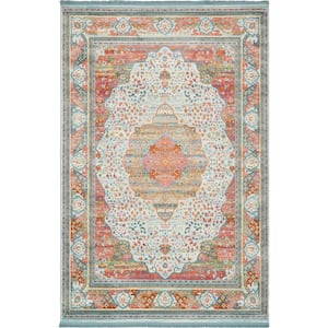 Baracoa Malecon Light Blue 5' 5 x 8' 0 Area Rug