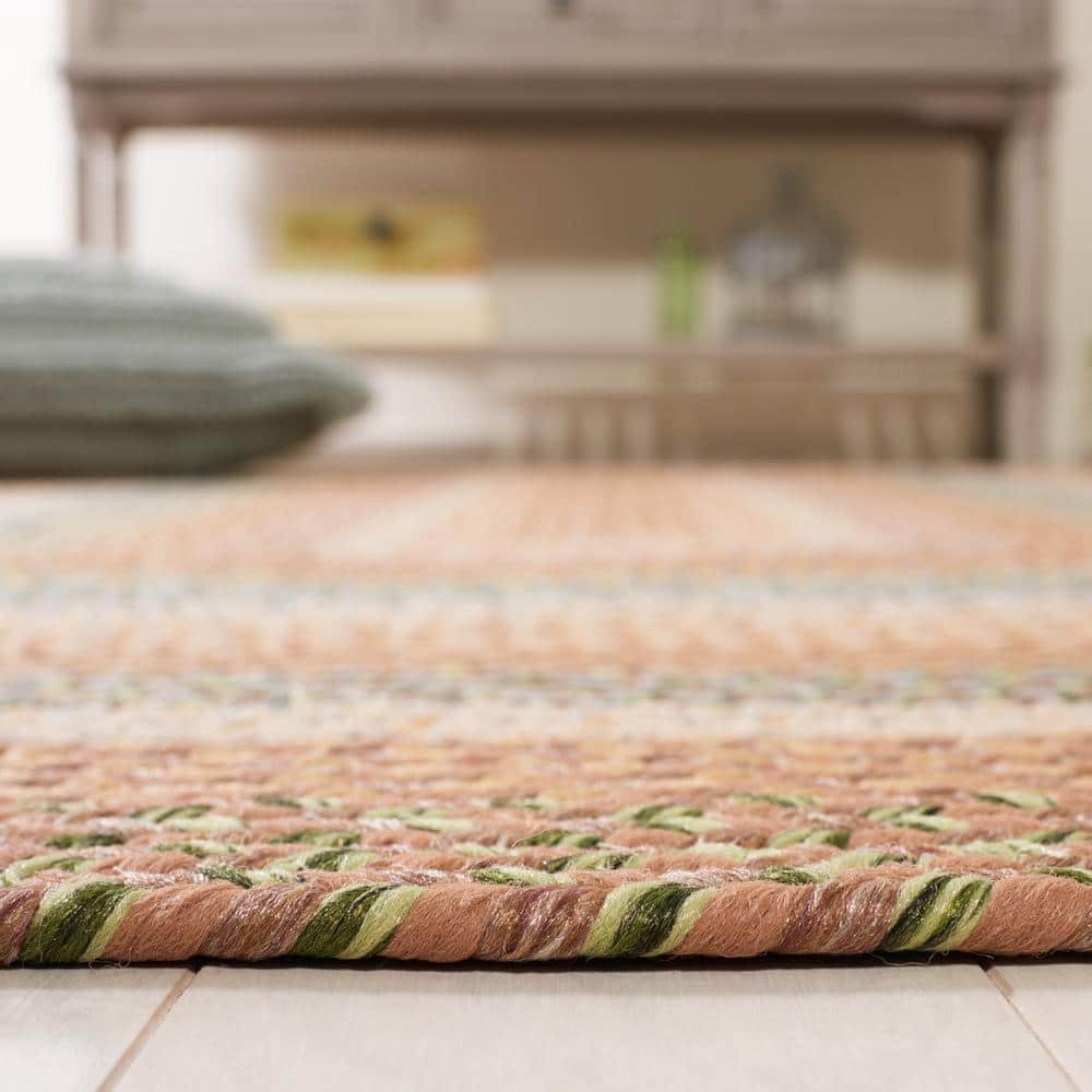 Handmade Reversible Blue Cotton Braided Area Rug 3' x 5'