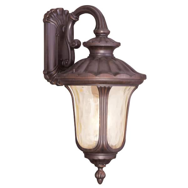 Livex Lighting Oxford 3 Light Imperial Bronze Outdoor Wall Sconce