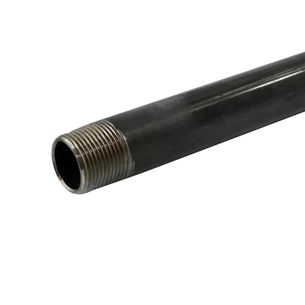 STZ 1 in. x 6 ft. Black Steel Sch. 40 Cut Pipe PDB P1X72 - The