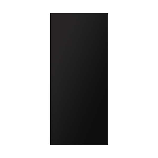 CALHOME Chalkboard Series 30 in. x 80 in. Black Stained Composite MDF Flush Panel Interior Sliding Barn Door Slab