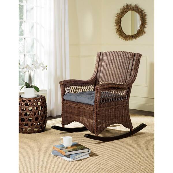 Safavieh Aria Brown Accent Chair Sea8036b The Home Depot