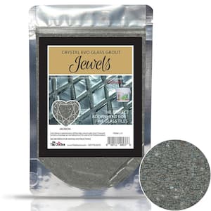 Crystal Glass Grout Jewels Morion 75 grams (1-Pack)