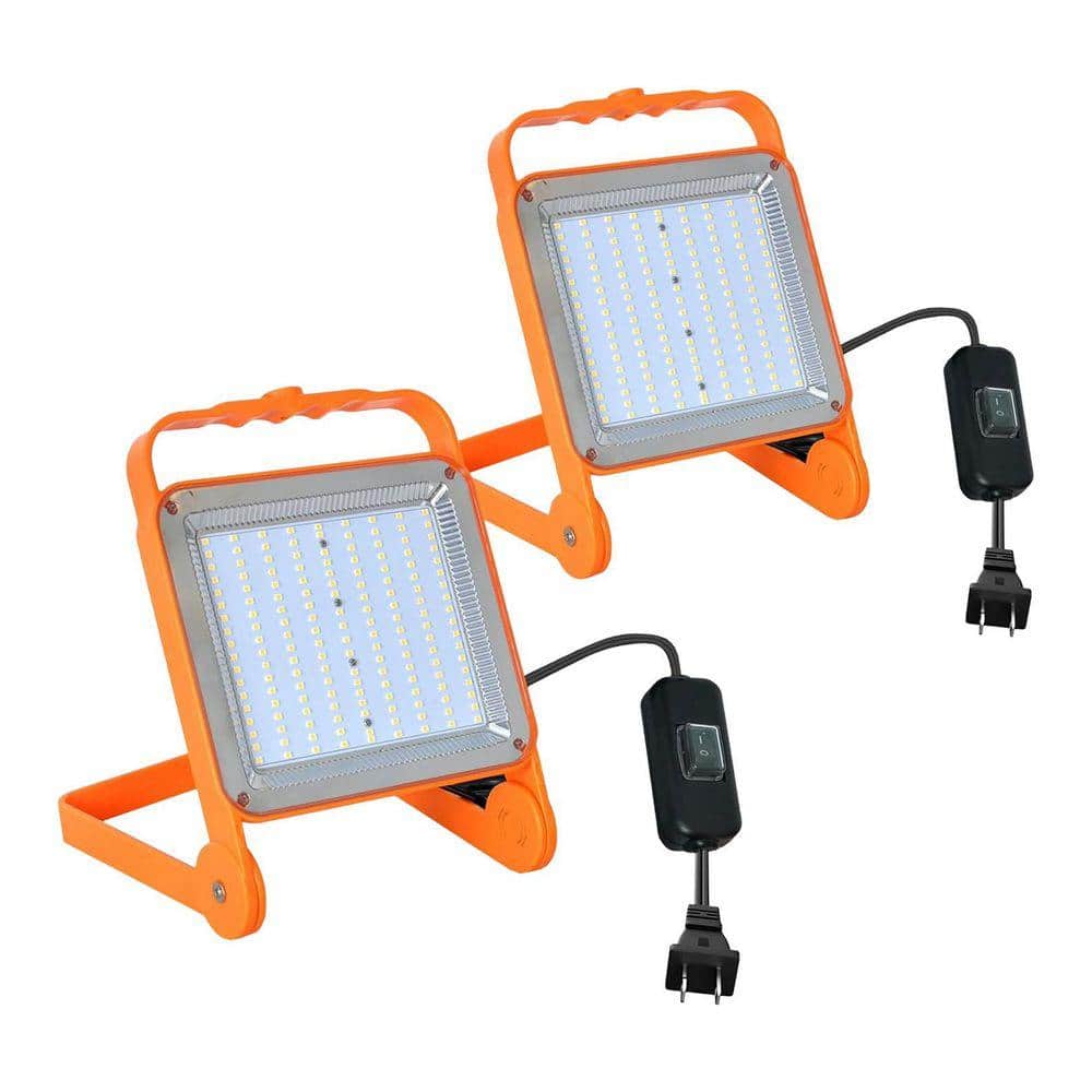 120V Volt 8000 Lumen LED Work Light Floodlight Corded IP65