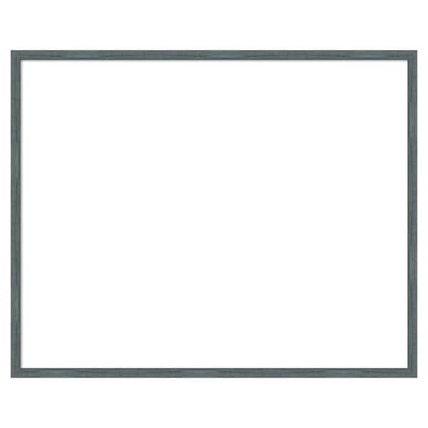 Amanti Art Dixie Blue Grey Rustic Narrow 31 in. x 25 in. Wood Framed Dry Erase Magnetic Memo Board