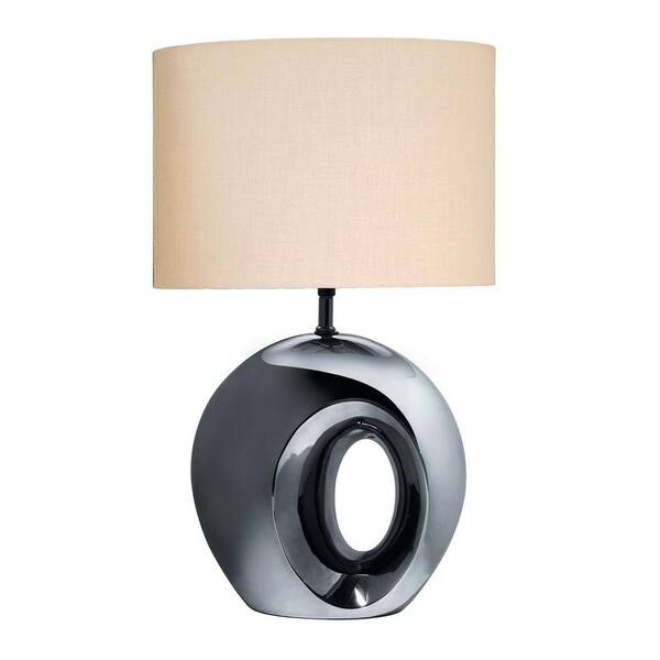 Illumine 23 in. Black Table Lamp