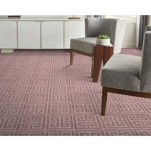 Pandora Rosette Red 13.2 ft. 35.39 oz. Nylon Pattern Carpet - Installation Required