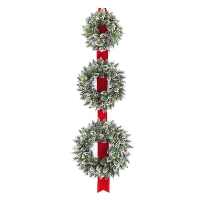 Battery Operated - Christmas Wreaths - Christmas Greenery - The Home Depot