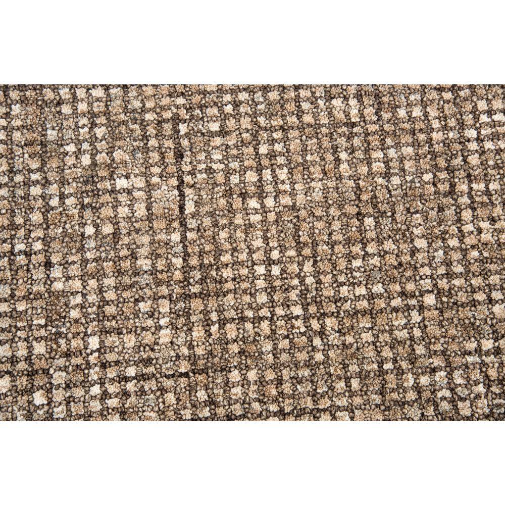 Storm Brown and Beige Hand-Tufted Wool Area Rug 8' x 11'