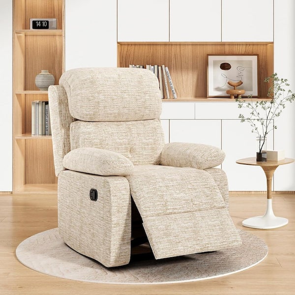 Sand Foam Recliner with ‎Arm Rest and Cushion，Ergonomic，Recliner Sofa for Living Room