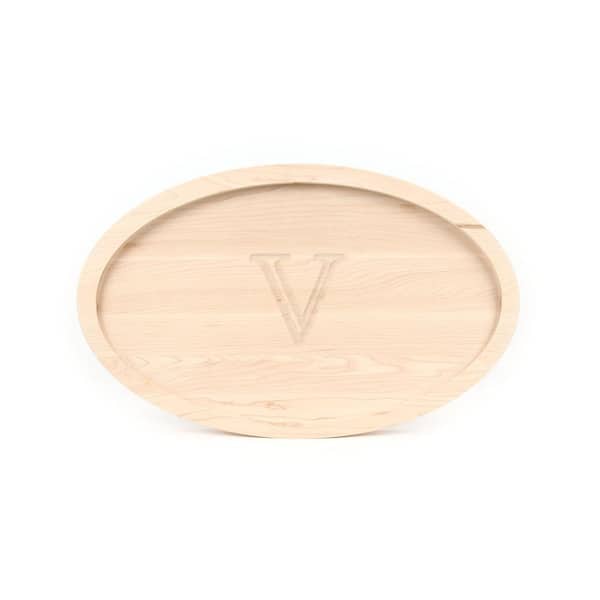 BigWood Boards Oval Maple Trencher Board V