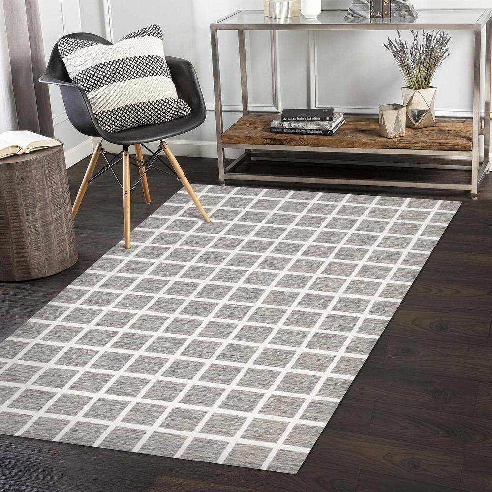 Solo Rugs Rye Handmade Contemporary Brown 9' 0'' x 12' 0'' Area Rug