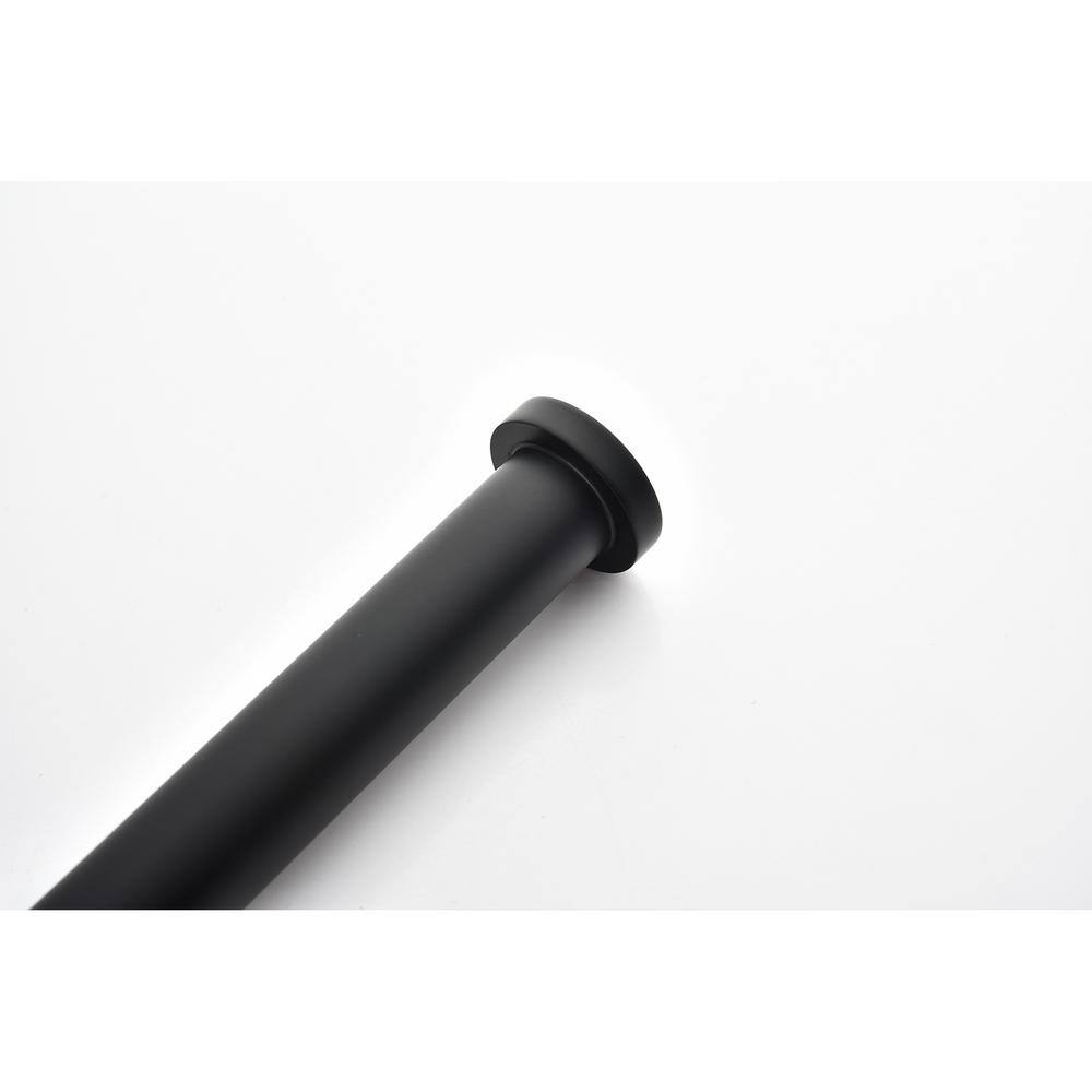 Matte Black Stainless Steel Wall-Mounted Toilet Paper Holder