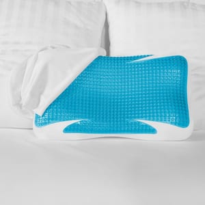 GelMAX Luxury Cooling Firm Support Memory Foam and Gel Oversized Pillow