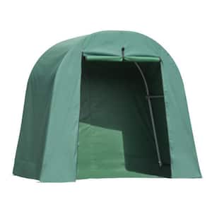 6 ft. 8 in. x 3 ft. x 5 ft. x 6 ft. Bike Storage Shed in Green