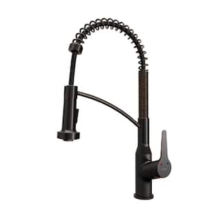 Scottsdale Single Handle Pull-Down Sprayer Kitchen Faucet in Oil Rubbed Bronze