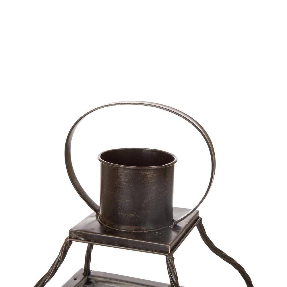 Rustic Farmhouse Wood Candle Lantern Set for Tabletop Decor