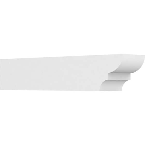 Ekena Millwork 6 in. x 6 in. x 30 in. Ridgewood PVC Rafter Tail Brace