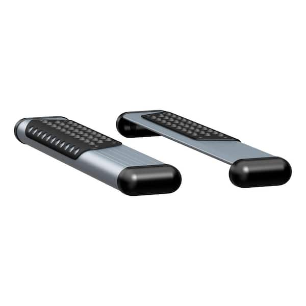 O-Mega II 36-Inch Silver Aluminum Side Steps, Select Chevrolet Express, GMC Savana 1500, 2500, 3500