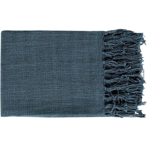 Livabliss Madelyn Navy Throw Blanket